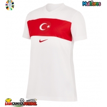 Camisa de Futebol Turkey Equipamento Principal Mulheres Europeu 2024 Manga Curta